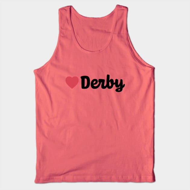 Derby Heart Script Tank Top by modeoftravel